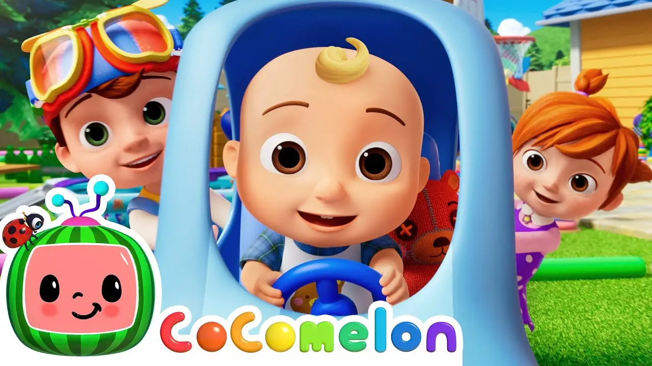 Wheels Go Round & Round Song! 🚗 Truck Racing | CoComelon Nursery Rhymes & Kids Songs